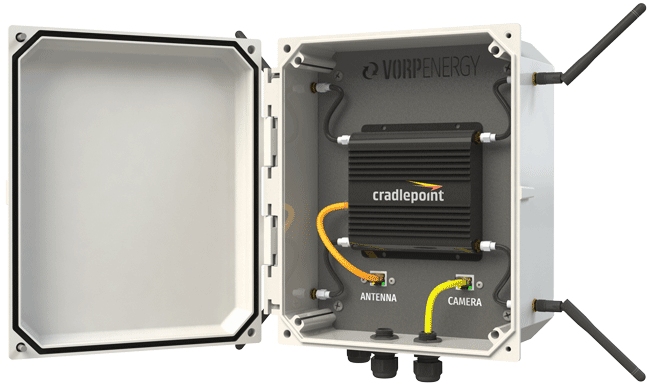 Vorp Energy PC1-1af Powering Cradlepoint Cellular Gateway - Plug & Play AC to DC Light pole power conversion kit