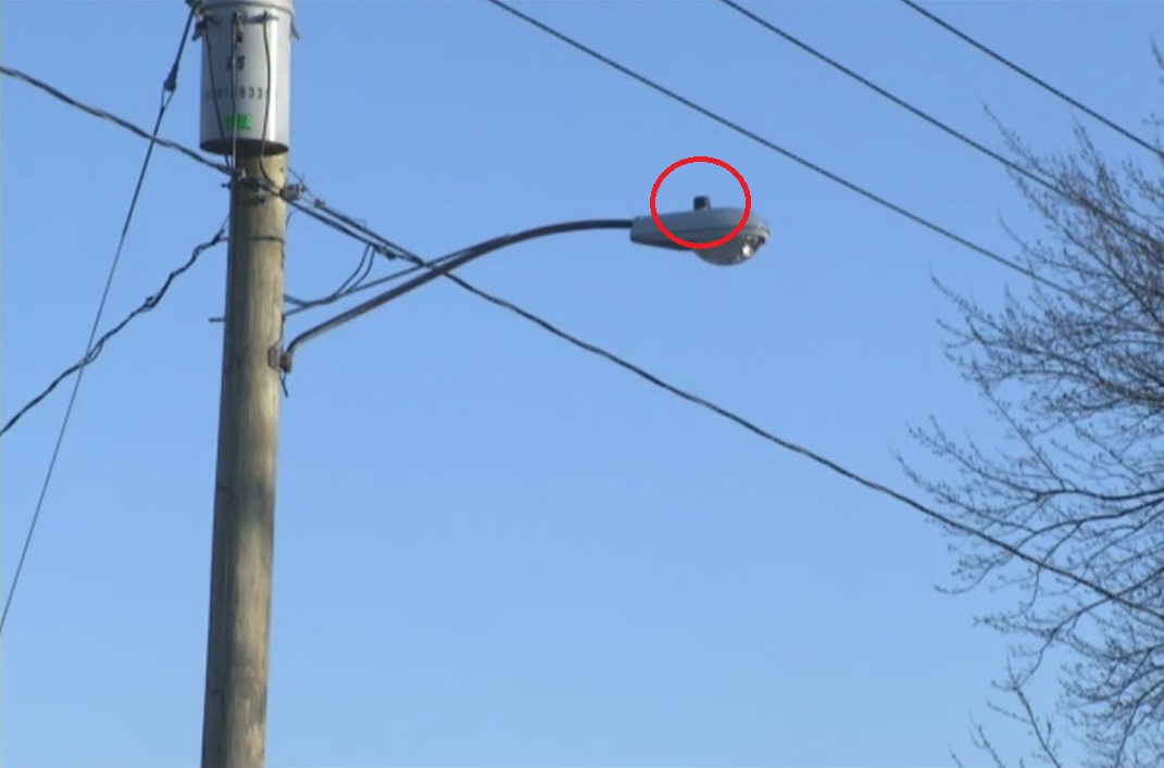 security cameras on light poles
